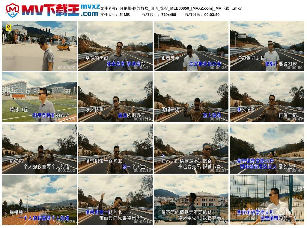 普艳雄-他的情歌_国语_流行_MEB00850